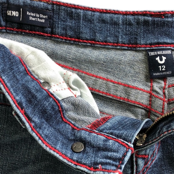 🔴SOLD🔴 TRUE RELIGION Geno Cut Off Jean Shorts - Picture 7 of 7